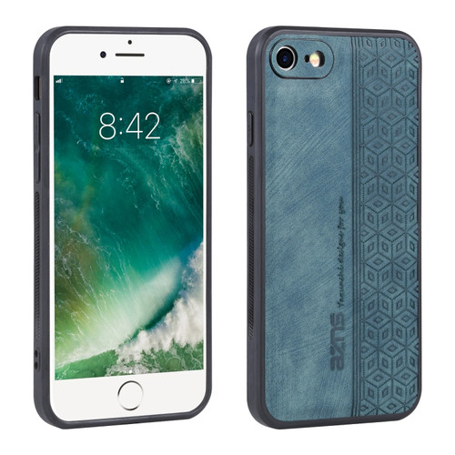 iPhone SE 2022 / SE 2020 / 8 / 7 AZNS 3D Embossed Skin Feel Phone Case - Dark Green