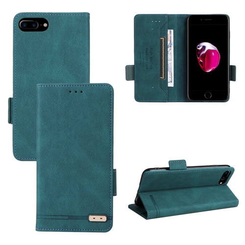 iPhone SE 2022 / SE 2020 / 8 / 7 Magnetic Clasp Leather Phone Case - Green