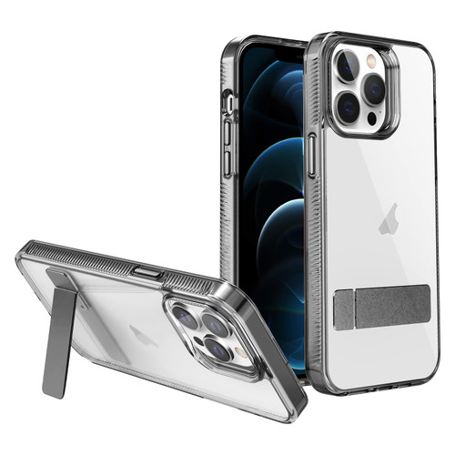 iPhone 12 Pro Max High Transparent Holder Phone Case - Black