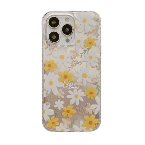 iPhone 12 Pro Max Dual-side Silver-pressed Laminating TPU Phone Case - Little Daisy