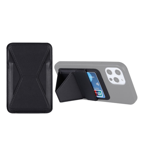 Magsafing Magnetic Folding Stand Leather Wallet Snap-On Card Holder Case Bag iPhone 12 mini, iPhone 12, iPhone 12 Pro, iPhone 12 Pro Max - Black
