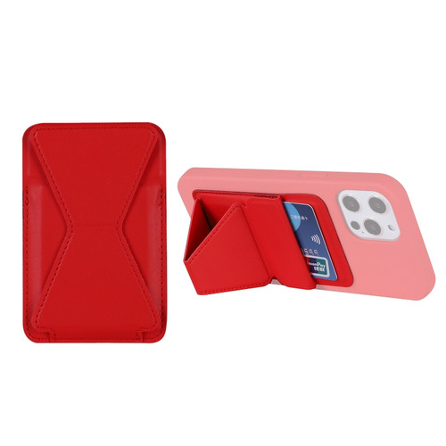 Magsafing Magnetic Folding Stand Leather Wallet Snap-On Card Holder Case Bag iPhone 12 mini, iPhone 12, iPhone 12 Pro, iPhone 12 Pro Max - Red