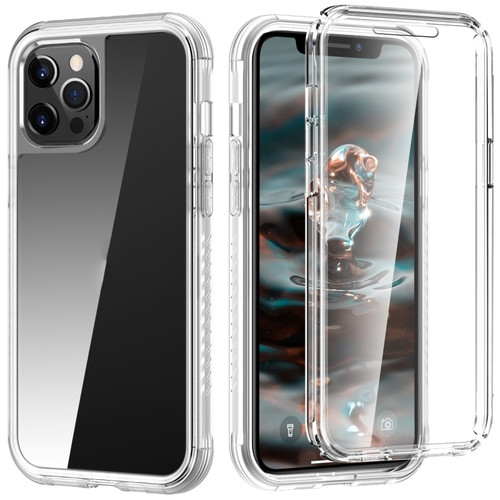 iPhone 12 Pro Max C1 2 in 1 Shockproof TPU + PC Protective Case with PET Screen Protector - Transparent Matte