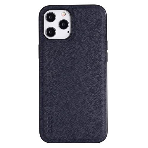 iPhone 12 Pro Max GEBEI Full-coverage Shockproof Leather Protective Case - Blue