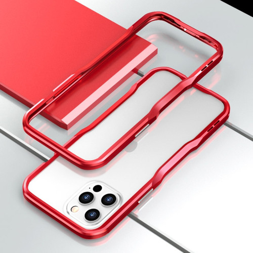 iPhone 12 Pro Max Sharp Edge Magnetic Adsorption Shockproof Case - Red