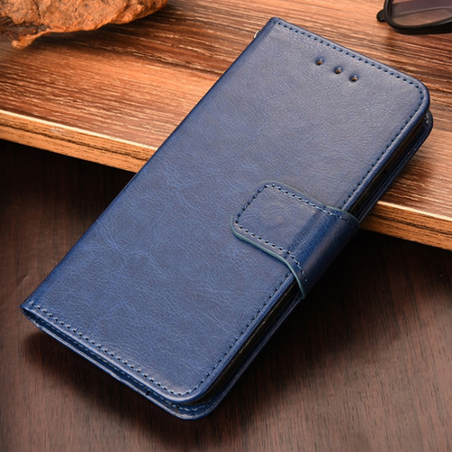 iPhone 13 mini Crystal Texture Horizontal Flip Leather Case with Holder & Card Slots & Wallet  - Royal Blue