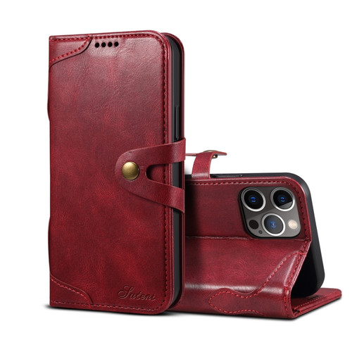 iPhone 13 mini Calf Texture Buckle Horizontal Flip Leather Case with Holder & Card Slots & Wallet  - Red