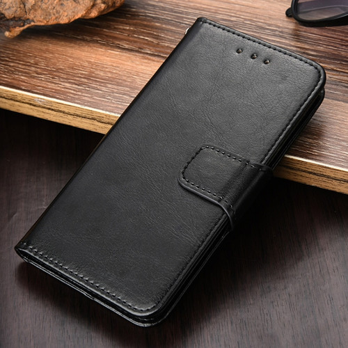 iPhone 13 mini Crystal Texture Horizontal Flip Leather Case with Holder & Card Slots & Wallet  - Black