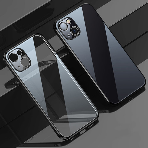 iPhone 13 mini SULADA Elastic Silicone Edge Frame + TPU All-inclusive Anti-fall Case  - Black