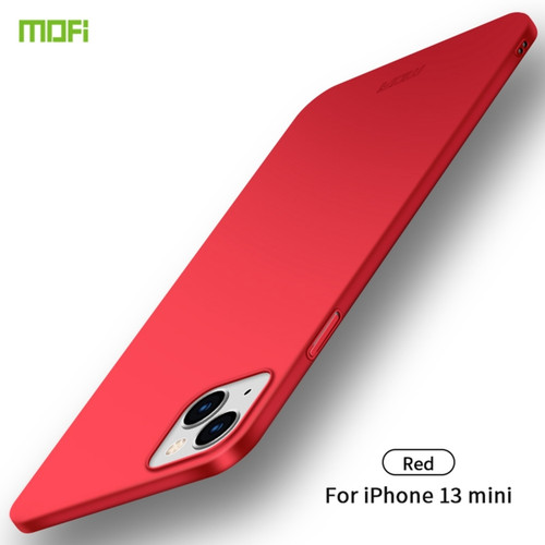 iPhone 13 mini  MOFI Frosted PC Ultra-thin Hard Case - Red