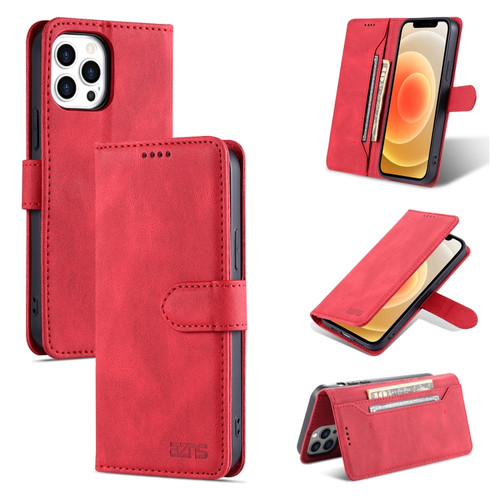 iPhone 13 mini AZNS Dream Second Generation Skin Feel PU+TPU Horizontal Flip Leather Case with Holder & Card Slots & Wallet  - Red