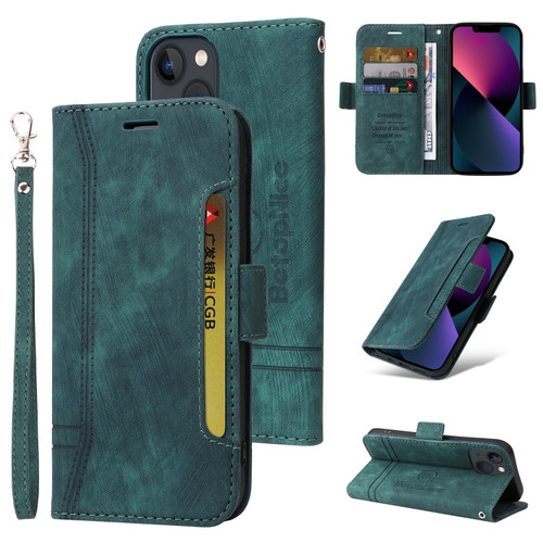 iPhone 13 mini BETOPNICE Dual-side Buckle Leather Phone Case - Green