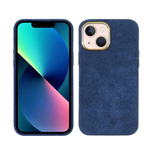 iPhone 13 mini Plush Roughout PU Phone Case  - Blue