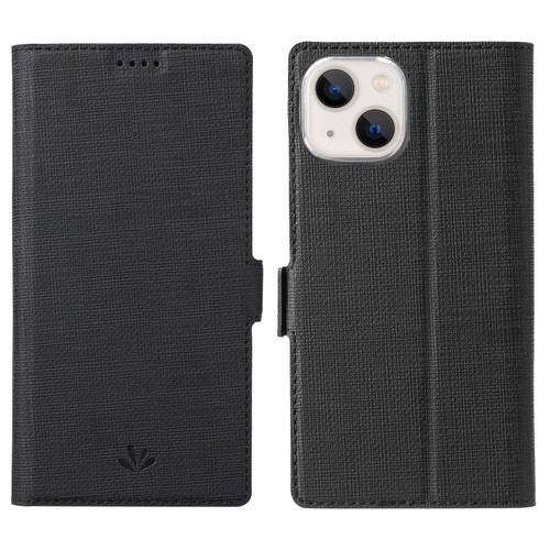 iPhone 13 mini ViLi K Series Dual-side Buckle Magsafe Leather Phone Case  - Black