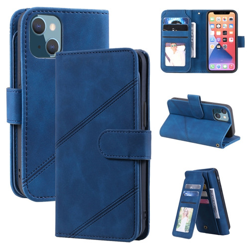 iPhone 13 mini Skin Feel Horizontal Flip Leather Phone Case  - Blue