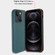 iPhone 13 mini Lamb Grain PU Back Cover Phone Case - Dark Green