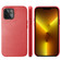 iPhone 13 mini Lamb Grain PU Back Cover Phone Case - Red