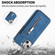 iPhone 13 mini Zipper Card Holder Phone Case  - Blue