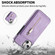 iPhone 13 mini Zipper Card Holder Phone Case  - Purple