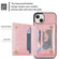 iPhone 13 mini Zipper Card Holder Phone Case  - Rose Gold