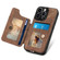 iPhone 13 mini Retro Skin-feel Ring Multi-card Wallet Phone Case - Brown