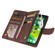 iPhone 13 mini Multifunctional Phone Leather Case with Card Slot & Holder & Zipper Wallet & Photo Frame  - Coffee
