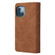 iPhone 13 mini Multifunctional Phone Leather Case with Card Slot & Holder & Zipper Wallet & Photo Frame  - Brown