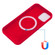 iPhone 13 mini Shockproof Silicone Magnetic Magsafe Case  - Red