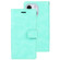 iPhone 13 mini GOOSPERY MANSOOR Crazy Horse Texture Horizontal Flip Leather Case with Holder & Card Slots & Wallet  - Mint Green