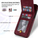iPhone 13 mini N.BEKUS Vertical Flip Card Slot RFID Phone Case  - Wine Red