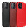 iPhone 13 mini Fierre Shann Retro Oil Wax Texture Vertical Flip PU Leather Case  - Red