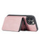 iPhone 13 mini JEEHOOD Magnetic Zipper Horizontal Flip Leather Case with Holder & Card Slot & Wallet  - Pink