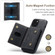 iPhone 13 mini DG.MING M2 Series 3-Fold Card Bag Shockproof Case with Wallet & Holder Function  - Black