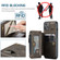 iPhone 13 mini CaseMe C20 Multifunctional PC + TPU Protective Case with Holder & Card Slot & Wallet  - Coffee