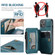 iPhone 13 mini CaseMe C20 Multifunctional PC + TPU Protective Case with Holder & Card Slot & Wallet  - Blue