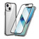 iPhone 13 mini HD Magnetic Metal Frame Double-sided Tempered Glass Phone Case  - Silver