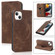 iPhone 13 mini Wireless Charging Magsafe Leather Phone Case  - Coffe