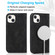 iPhone 13 mini Wireless Charging Magsafe Leather Phone Case  - Black