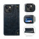 iPhone 13 mini Baroque Simple Horizontal Flip Leather Case with Holder & Card Slots & Wallet  - Blue