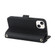 iPhone 13 mini Cross Texture Lanyard Leather Phone Case - Black