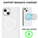 iPhone 13 mini Rhombic MagSafe RFID Anti-Theft Wallet Leather Phone Case - White