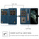 iPhone 13 mini Strong Magnetic Detachable Horizontal Flip Leather Case with Card Slots & Wallet  iPhone 13 Mini - Blue