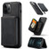 iPhone 13 mini JEEHOOD Magnetic Zipper Horizontal Flip Leather Case with Holder & Card Slot & Wallet  - Black