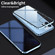 iPhone 13 mini Anti-peeping Magnetic Metal Frame Double-sided Tempered Glass Phone Case  - Sierra Blue