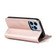 iPhone 13 mini Microfiber Zipper Horizontal Flip Leather Case with Holder & Card Slots & Wallet  - Rose Gold