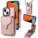iPhone 13 mini Zipper Hardware Card Wallet Phone Case - Rose Gold