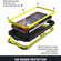 iPhone 13 mini R-JUST Shockproof Waterproof Dust-proof Metal + Silicone Protective Case with Holder  - Yellow