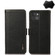 iPhone 13 mini KHAZNEH Side-Magnetic Litchi Genuine Leather RFID Case  - Black