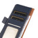 iPhone 13 mini KHAZNEH Side-Magnetic Litchi Genuine Leather RFID Case  - Blue