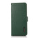 iPhone 13 mini KHAZNEH Side-Magnetic Litchi Genuine Leather RFID Case  - Green